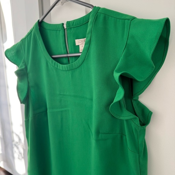J. Crew Flutter Sleeve Top - Picture 2 of 6